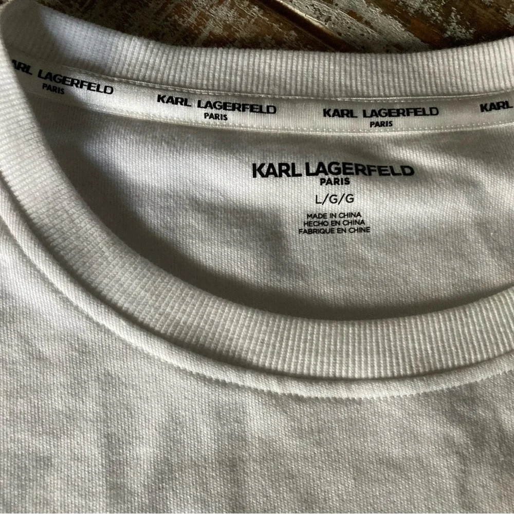 Karl Lagerfeld Paris White Tee - Picture 2 of 4